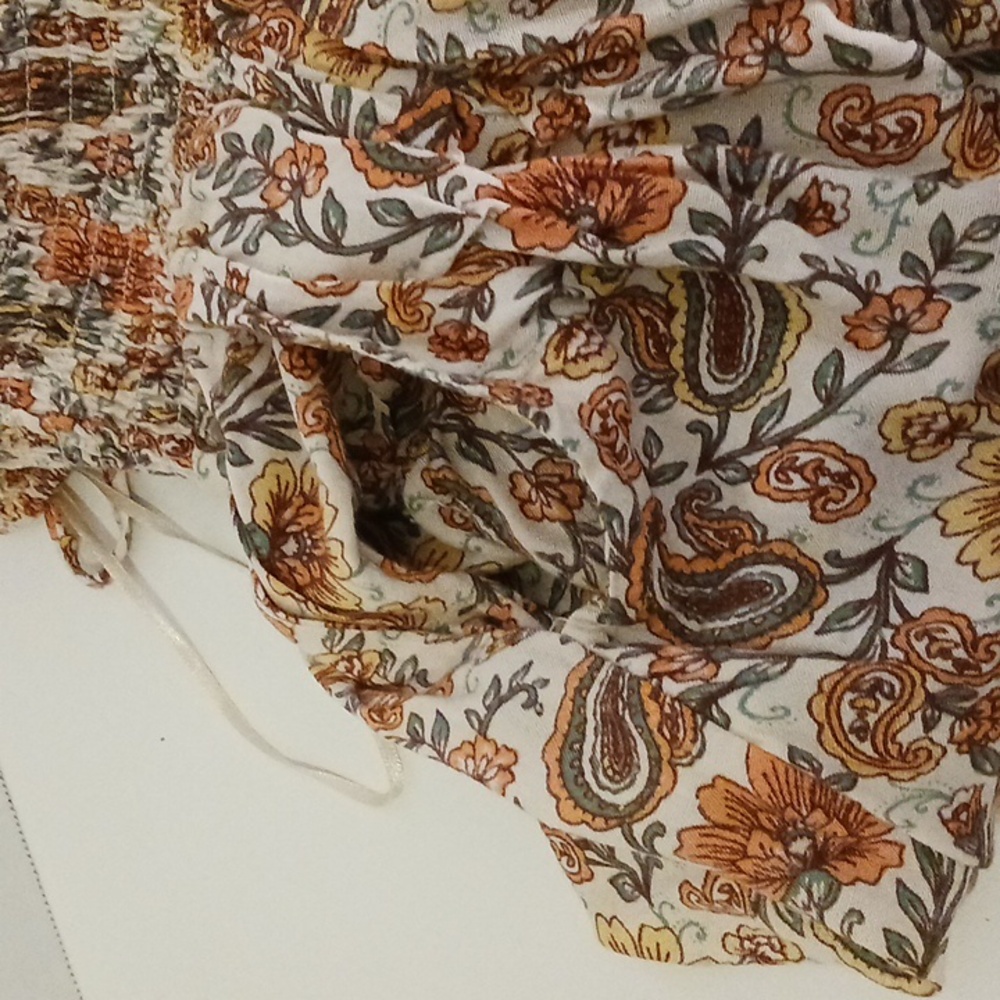 Floral Spaghetti-Strap Wide-Leg Jumpsuit in Rust Floral - Picture 9 of 14